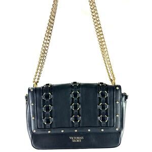 Victoria’s Secret VS Ring Stud Bond Street Shoulder Bag Black